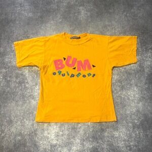 Vintage BUM Equipment Yellow Tee Women's Large 1992